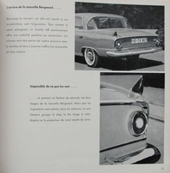 Borgward Modelprogram 1959 "Salon de l'Automobile Paris" Presskit with pressphotos (9259)